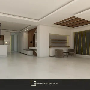 طراحی داخلی و رندر منزل مسکونی
