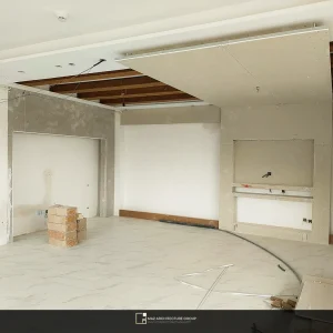 فضای پذیرایی حین کار