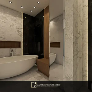 طراحی داخلی و رندر سرویس مستر