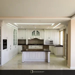 بازسازی آشپزخانه، نصب کابینت و جزیره