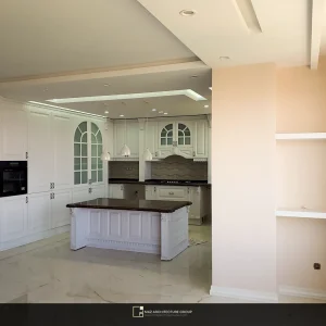 بازسازی آشپزخانه، نصب کابینت و جزیره